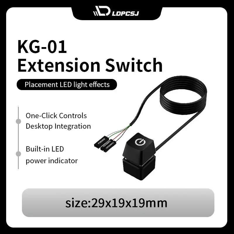 

Кнопка включения мобильного настольного компьютера, кнопка включения материнской платы, внешний внешний удлинительный кабель