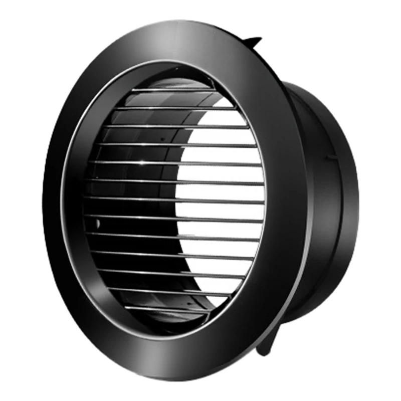 Quality ABS Round Exhaust Ventilation Port in Black for Optimal Air Circulation Sizes Available from 100mm to 200mm