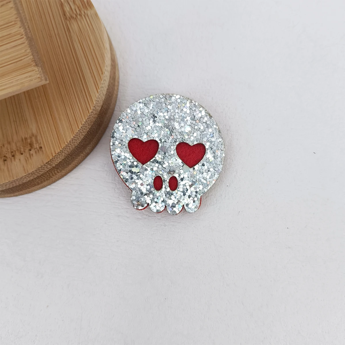 Neue Halloween Filz Stoff Bunte Glitter Cartoon Schädel Kopf Fledermaus Spinne Kürbis Haarnadeln Haar Clips Halloween Liefert Kopfbedeckungen – Detail 10
