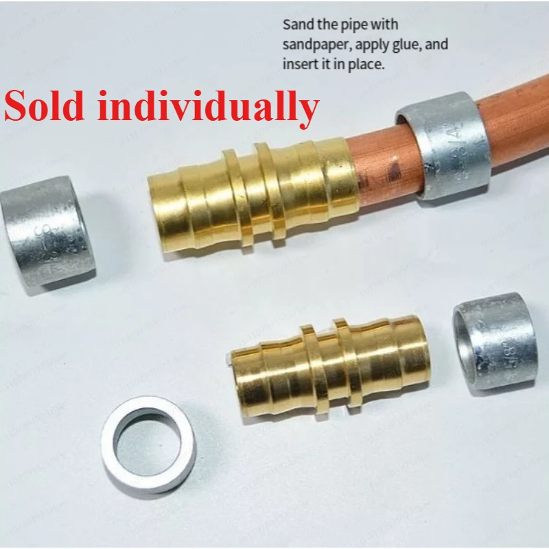 Lock Ring Air Conditioner Copper Pipe Connector Welding-Free Pipe Fitting For Multi-Split AC Installation Maintenance