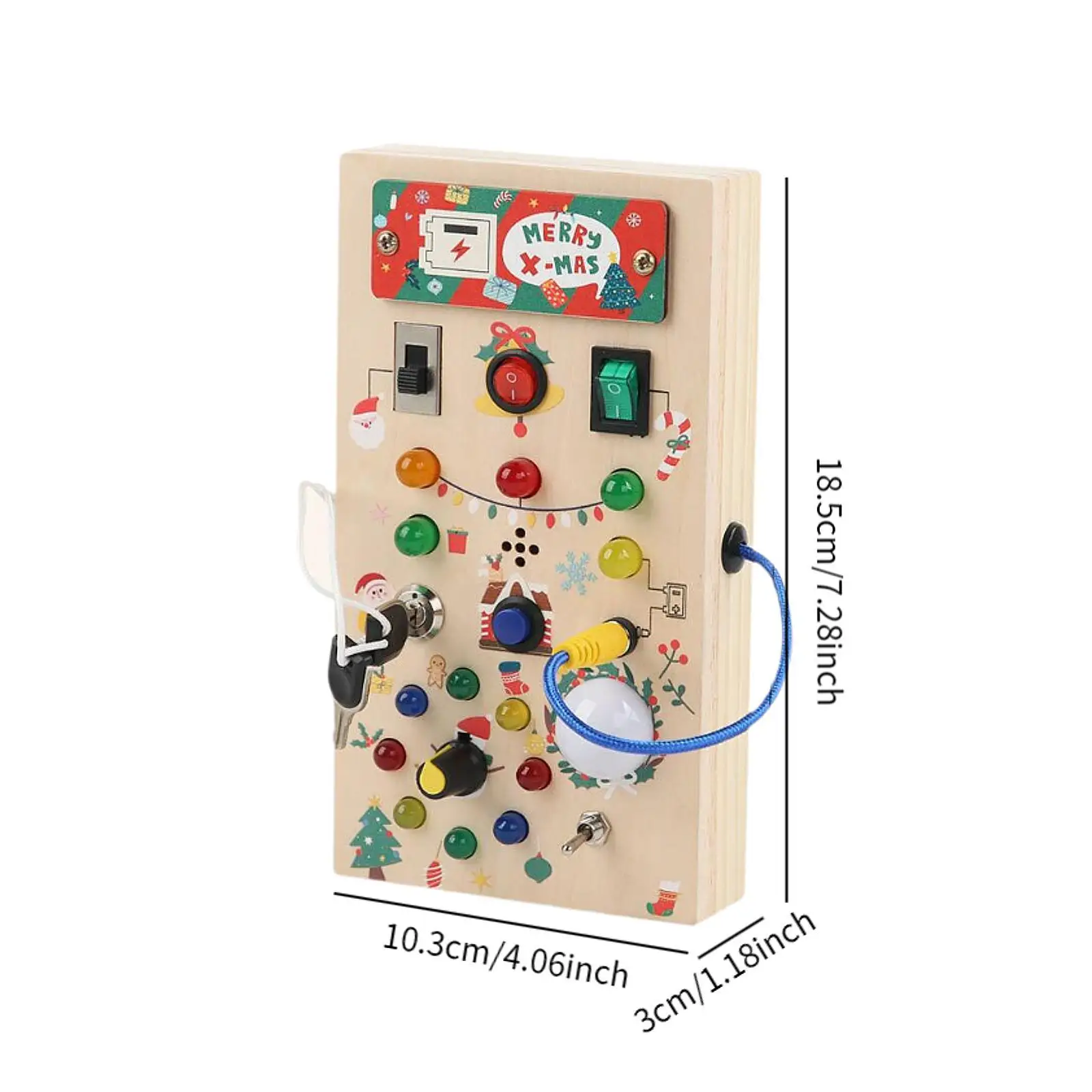 Switch Busy Board Placa sensorial de atividades para meninos e meninas pré-escolares de 3 anos ou mais