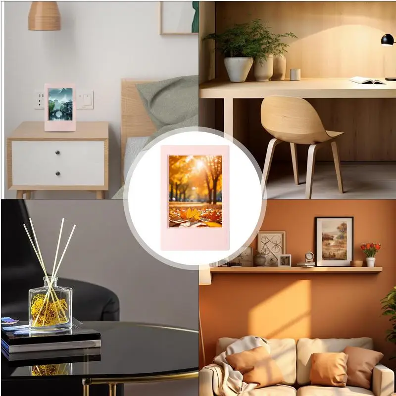 Film Picture Frame Film Picture Frame Display Artistic UV Protection Vertical Frame For 3 Inch Film For Tabletop Desktop Display