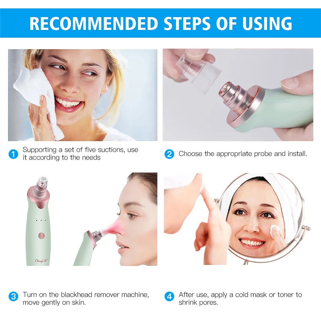 CkeyiN comedone cura della pelle viso poro profondo Acne brufolo rimozione aspirazione del vuoto diamante facciale strumento di bellezza prezzo Dropshipping