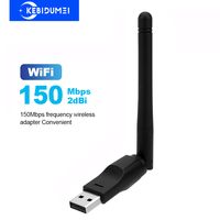 150Mbps USB WiFi Adapter 2.4G Wireless Network Card USB WiFi Receiver USB Dongle WiFi 5DBi Antenna 802.11b/n/g/ac for PC Laptop