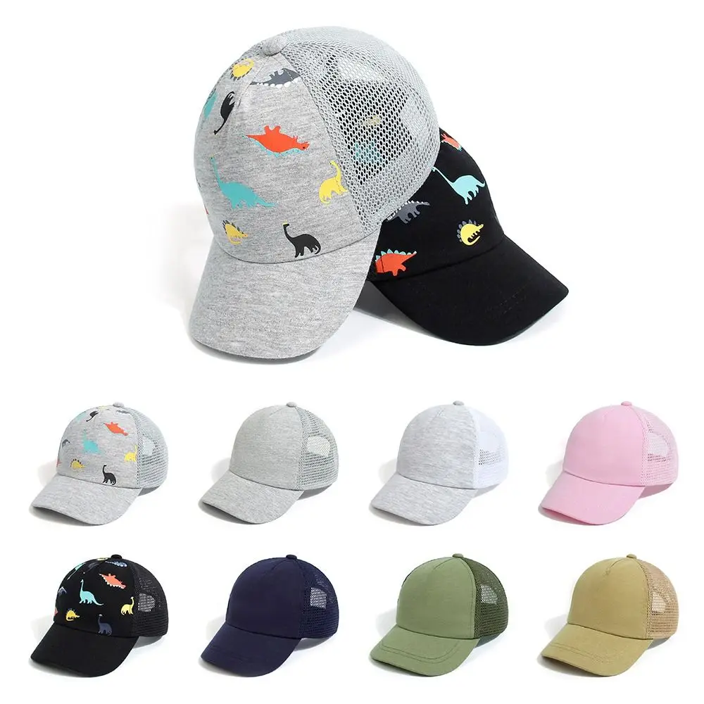 Sun Hat Toddler Baseball Hat Baby Cap Dinosaur Printed Quick Drying Casual Cute Boys Girls