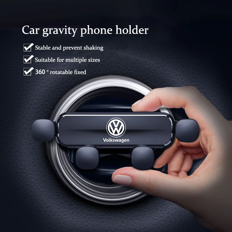 Gravity Car Phone Holder Air Vent GPS Support Clip For Volkswagen Polo Arteon Tiguan Golf Touareg GTI Amarok Transporter Caravel