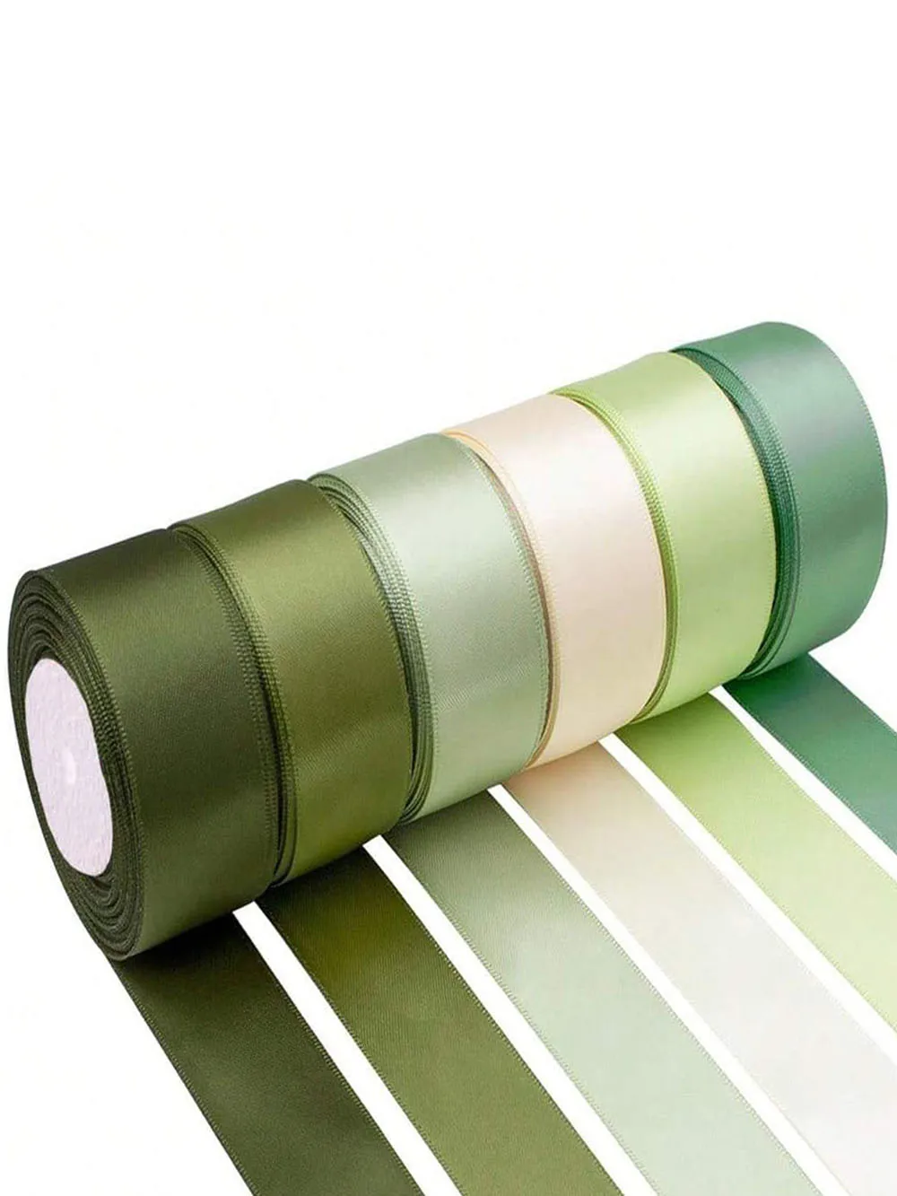 6 Rollen 150 Yards sortiertes einfarbiges Seidenband aus Satin und Satin für Hochzeitseinladungssträuße, Geburtstagsfeier, DIY-Geschenkverpackung – Detail 7