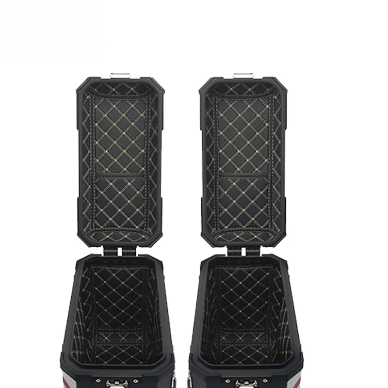 

Оптовая продажа: Универсальный водонепроницаемый мотоциклетный кофр из черного алюминиевого сплава, 38 л (боковой) + 45 л (верхний)