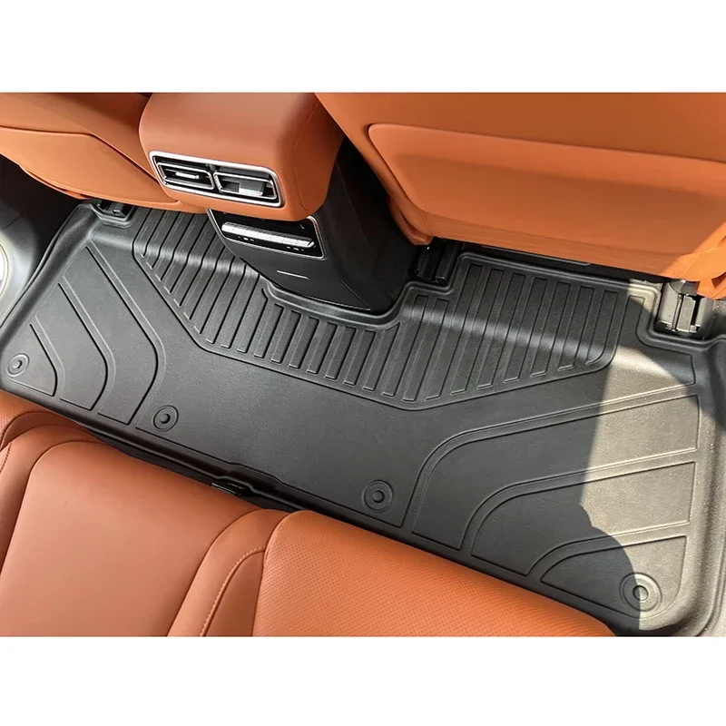 Car Floor Mats for Lixiang L6 2024 Waterproof Non-slip Foot Pad TPE Car Carpet Black Floor Liners Wholesale