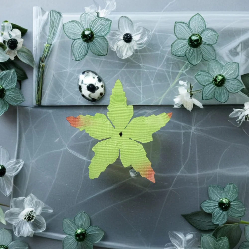 150 قطعة زهرة الورد الاصطناعية الكالكس النسيج الأخضر Sepals بها بنفسك ترتيبات الأزهار لوازم تنوعا الديكور سهلة التجميع