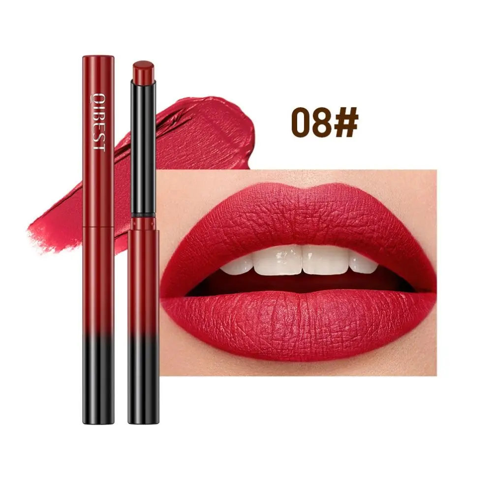 Langdurige Matte Nude Lippenstift Lipliner Waterdichte Colorfast Lip Liner Potlood Antiaanbaklaag Cup Vochtinbrengende Lippen Cosmetisch Hulpmiddel