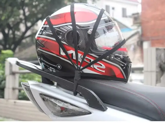 Universal Bungee Cargo Net for Motorcycle Bike ATV Offroad GoCart accessories Helmet / Fuel tank Net Helmet Rope Luggage Belt