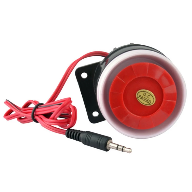 

DC 12V Wired Mini Siren: Durable 105dB Anti-Theft Alarm Horn for Home Security System Installation