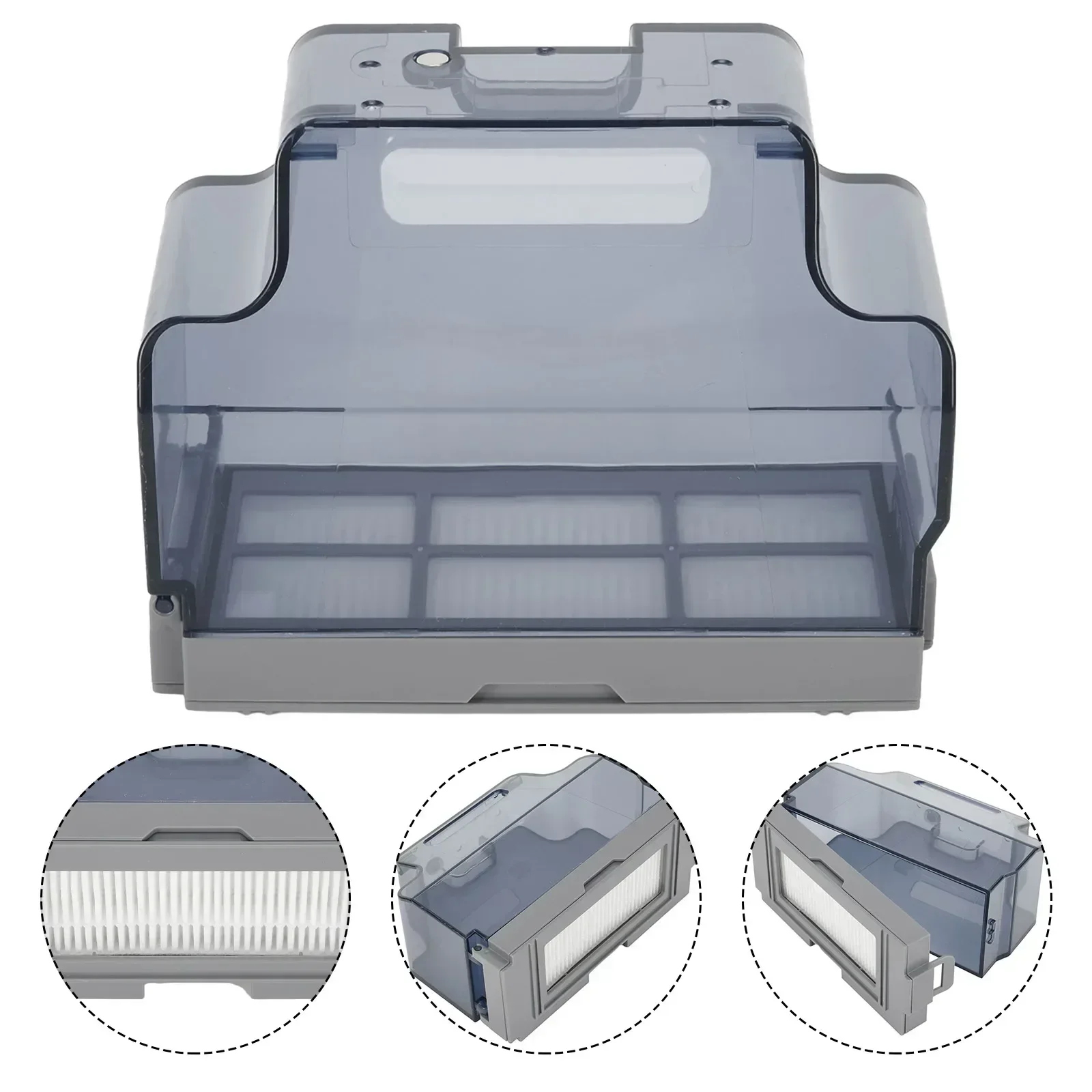 Caja contenedor de polvo para M210/M213/M210B, accesorios de repuesto para Robot aspirador OKP K2 K2P K3, 1 ud.