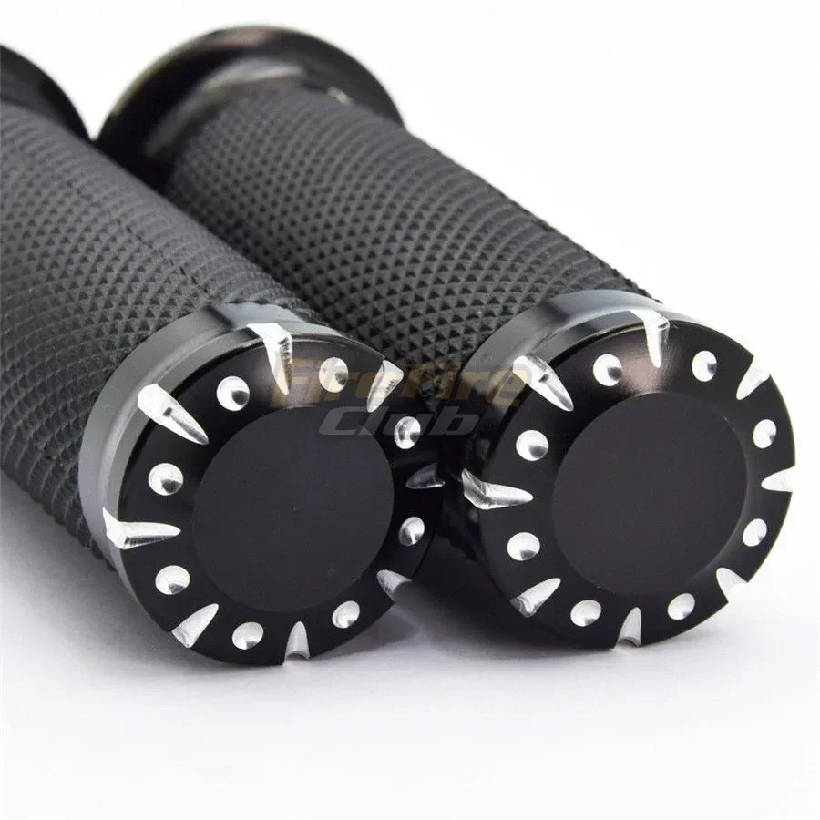 For Harley Sportster 883 1200 Touring Dyna Softail  Rubber Motorcycle Handlebar Hand Grip 1\'\' 25mm Handle Bar Grips