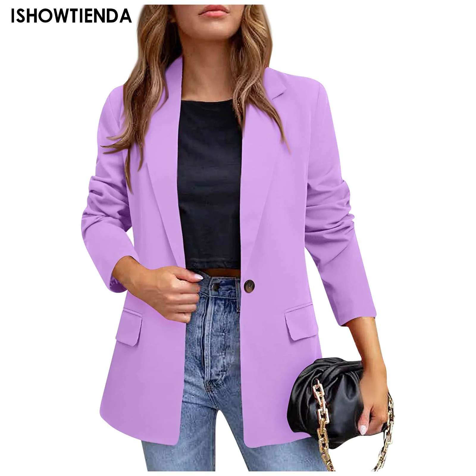 Outwear Elegant Women Casual Suits Tailoring Blazer Ladies Clothing Korean Female Slim Long Large Size Coat New In Outerwears