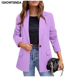 Outwear Elegant Women Casual Suits Tailoring Blazer Ladies Clothing Korean Female Slim Long Large Size Coat New In Outerwears