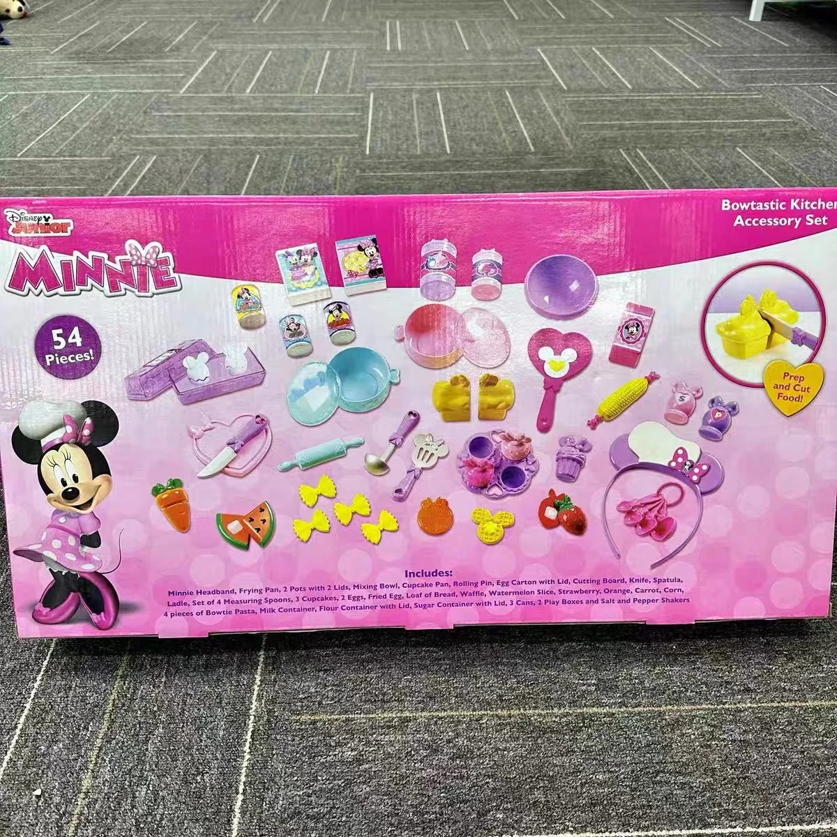 Originele Disney Minnie Bowtastic Keuken Accessoire Set 54 Stuks Taarten Bakken Ovens Food Fun Sets Meisjes Spelen Huis Speelgoed Geschenken