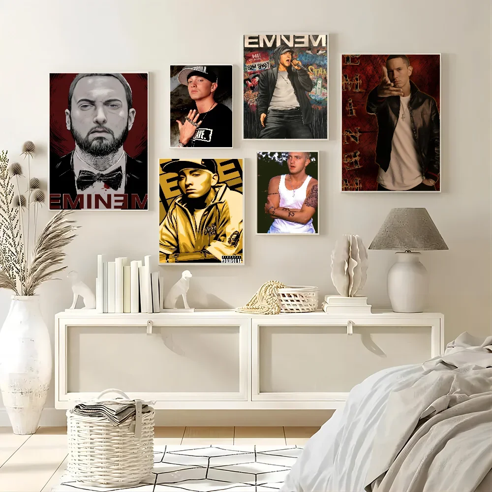 1PC Hip Hop Rapper Singer Eminem Poster Paper Print Home Living Room Bedroom Entrance Bar Restaurant Cafe Art Painting