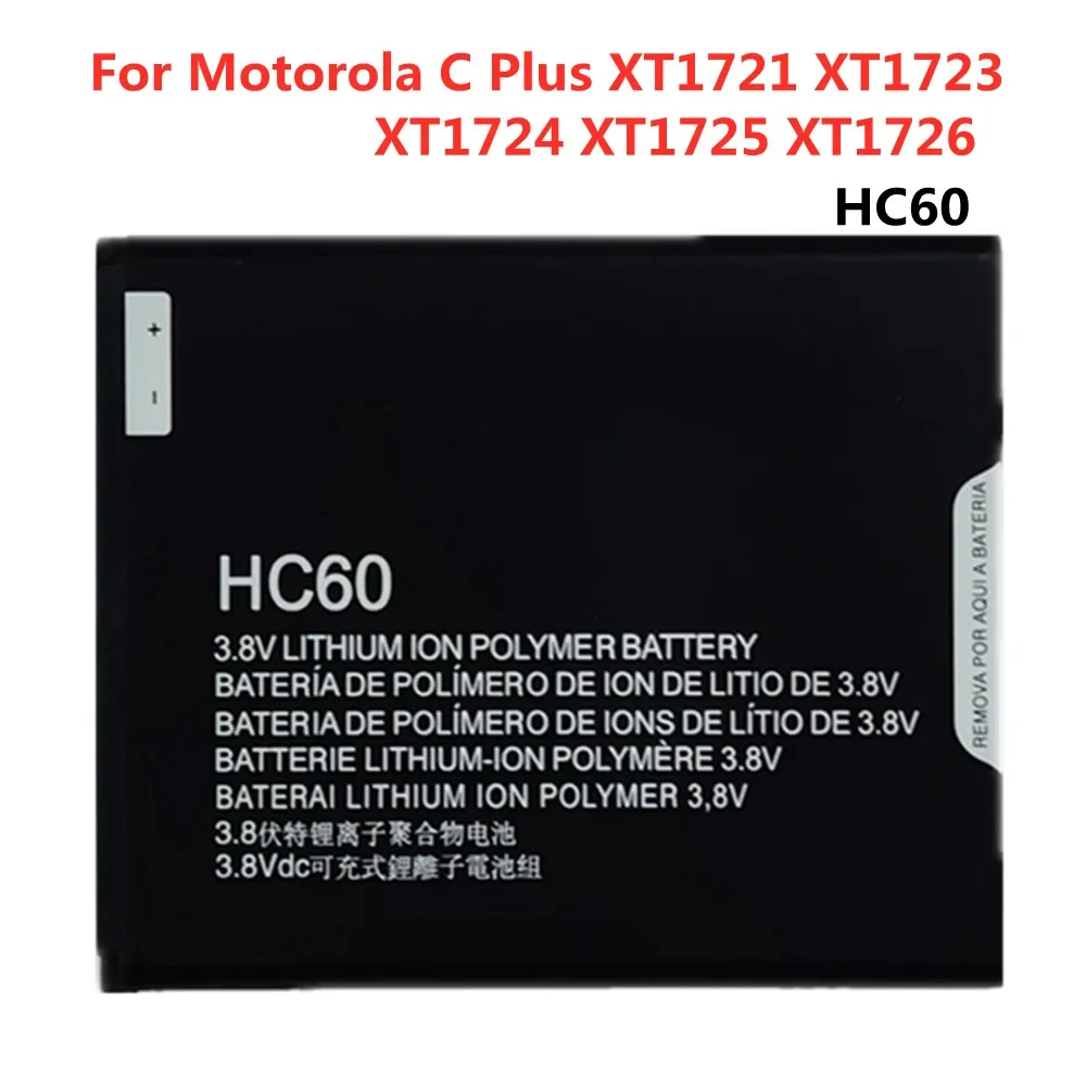 

Аккумулятор для телефона HC60 4000 мАч для Motorola Moto C Plus Dual SIM XT1723 XT1724 XT1725, высококачественные сменные батареи, батарея