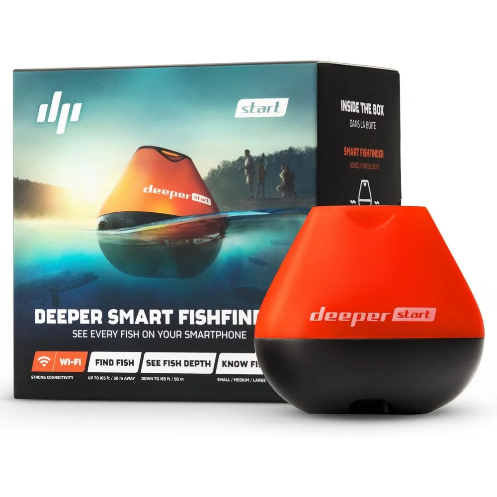 

START Smart Fish Finder - Portable Fish Finder and Depth Finder For Recreational Fishing From Dock, Shore