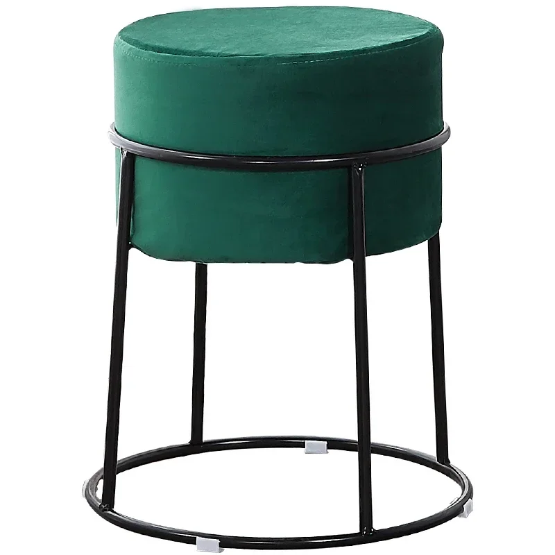 

Light Luxury Household Stool Makeup Dining Stool Instafamous Metal Low Stackable
