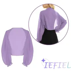 Ladies Sheer Open Front Mesh Bolero Cropped Cardigan Party Dress Cover Up Swim Cover Ups Blouse Beach Shrugs Brides Shawl Coat