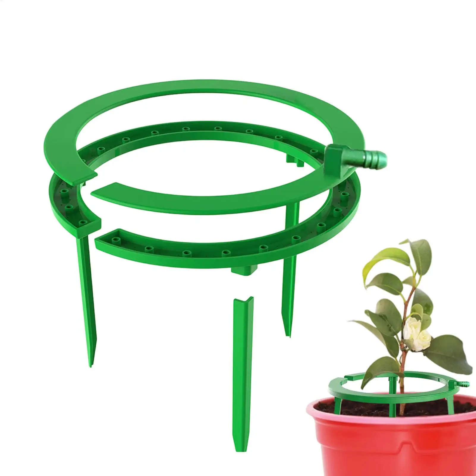 Water Rings For Plants Plant Drip Loop With Support Automatic Drip Irrigation Kits For Grow Media Rain Watering Supplies