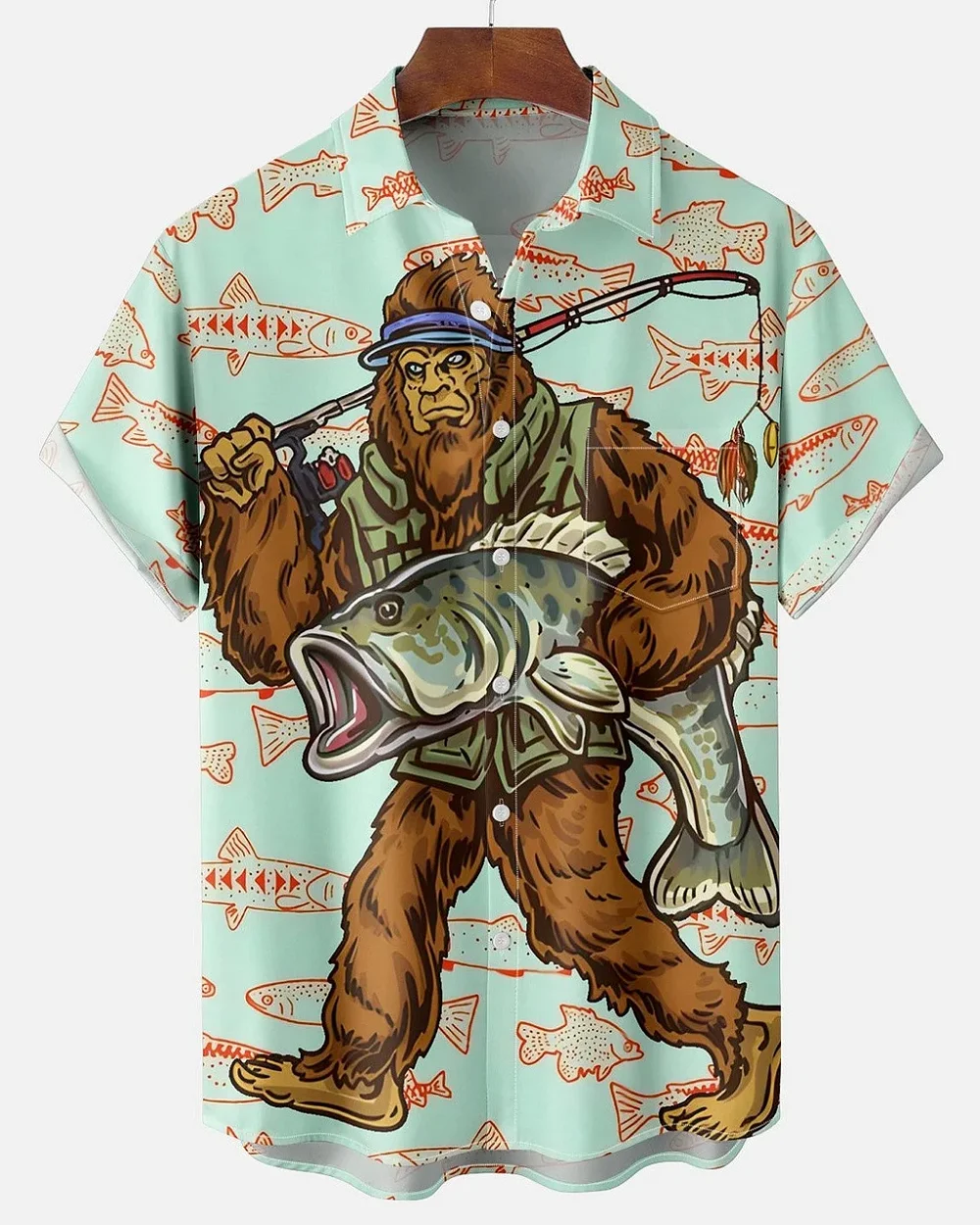 Camisas hawaianas de flamenco para hombre, blusa de moda con estampado 3D de hojas tropicales para playa y verano, Tops de vocación de manga corta