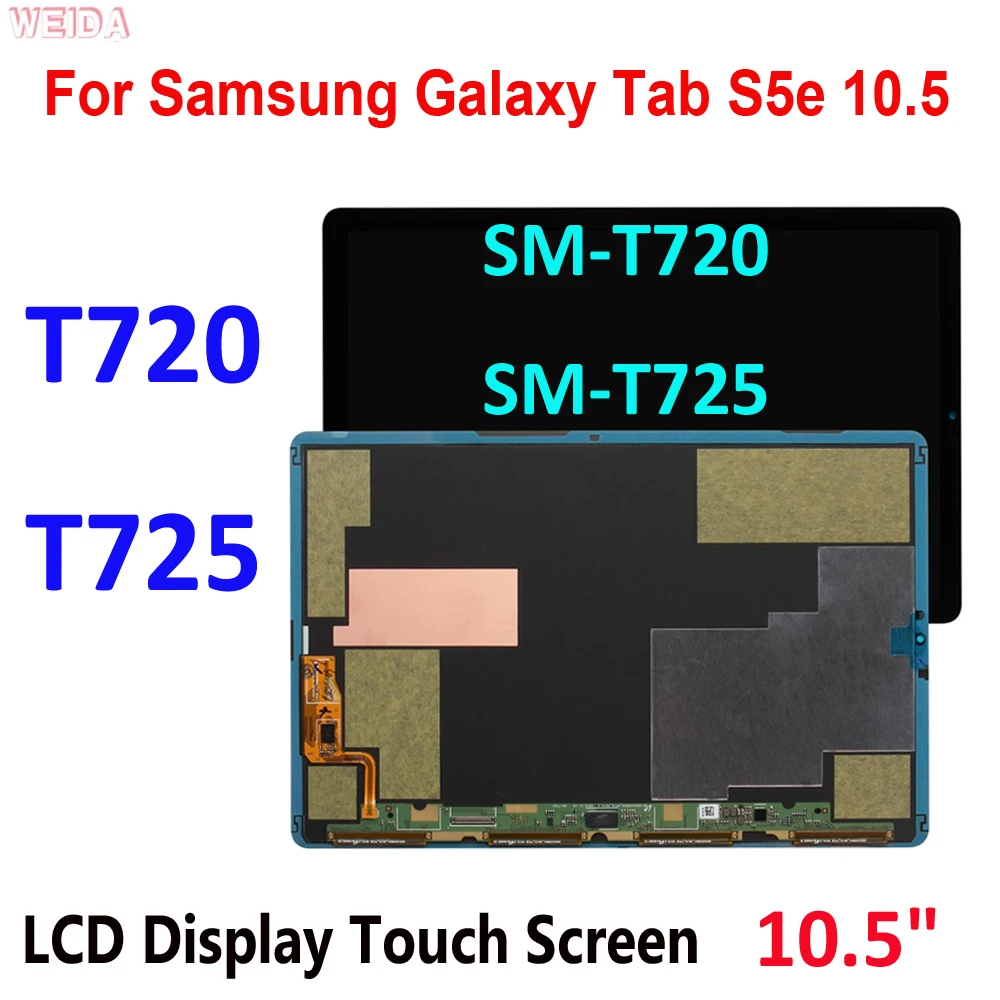 10.5" LCD For Samsung Galaxy Tab S5e 10.5 SM-T720 T720 SM-T725 T725 LCD Display Touch Screen Digitizer Assembly Replacement