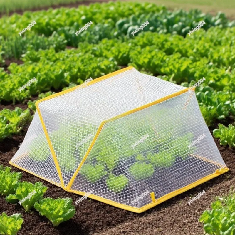 Foldable Garden Nursery Cover, Clear Plastic Cold Resistant Warm Cover for Seedling Plant Protection