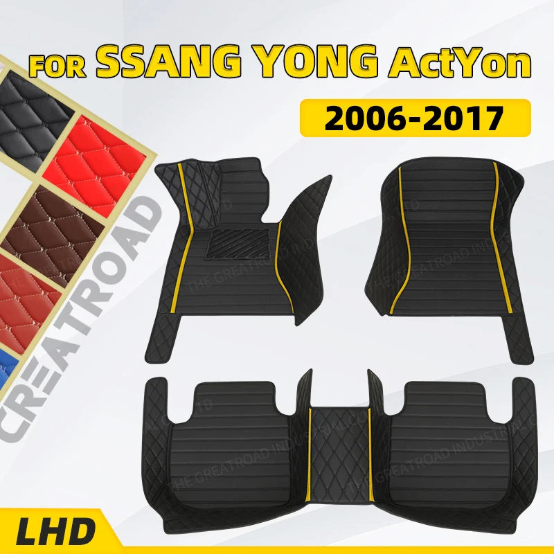 

Автомобильные коврики на заказ для ssangyong ActYon 2006 2007 2008 2009 2010 2011 2012 2013-2017 автомобильные подушечки для ног автомобильный коврик