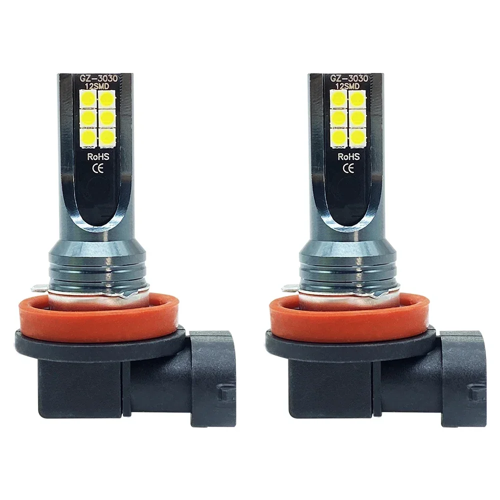 2Pcs 9005 9006 LED Headlight H11 H8 H9 H10 H1 H3 Car Fog Light Bulbs DRL H4 H7 Auto Driving Running Lamps 6000K 8000LM 80W 12V