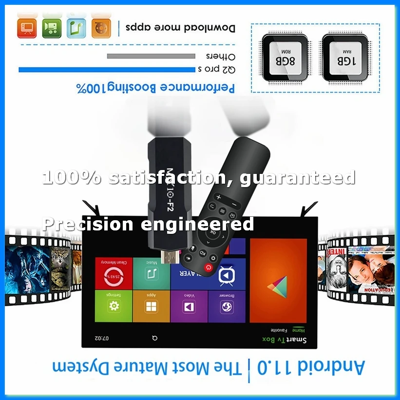 

Smart Android Video 4K Bluetooth RK3228A Quad-Core Media Player Game Box MX10 F2-ABAM