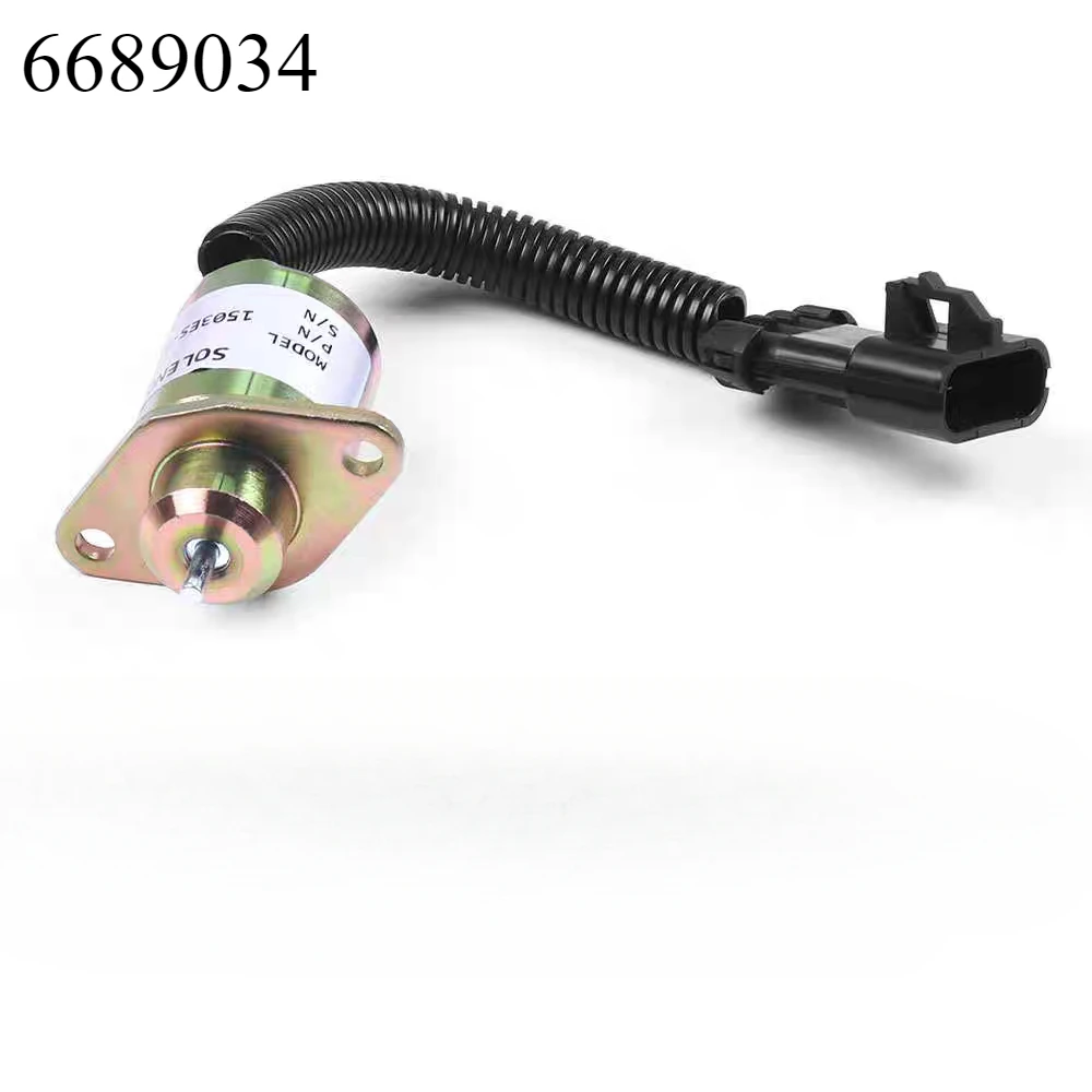 6689034 Fuel Shut Off Solenoid 12V For T250 T300 T320 Skid Steer 6689034 1G577-60010 1G577-60011