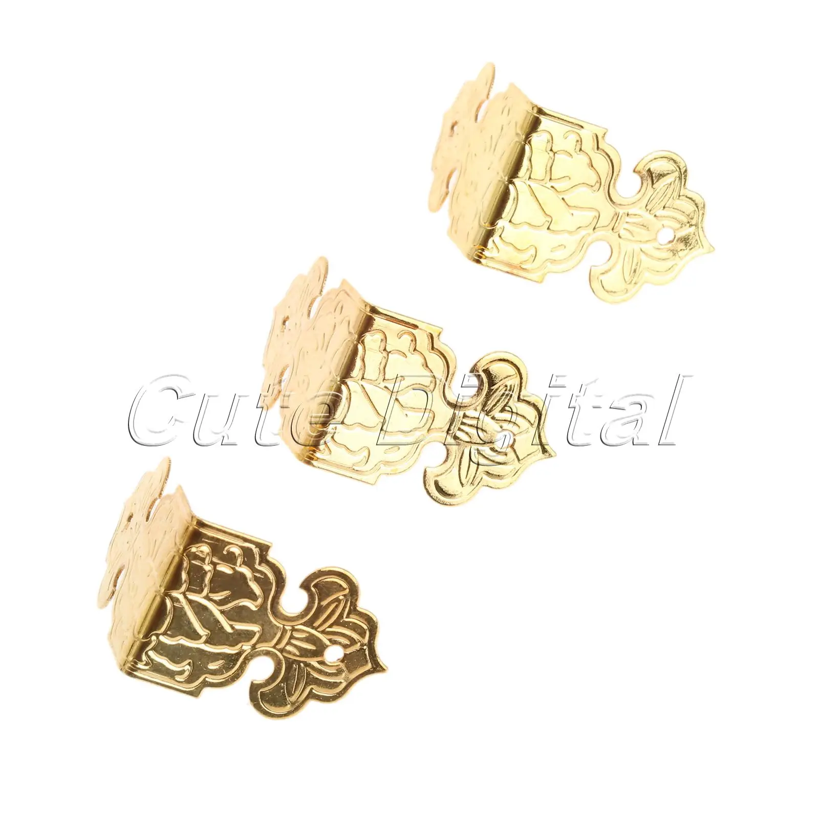 12pcs Decorative Corner Bracket for Furniture Wooden Box Feet Furniture Corner Protector Decorative Corbel Furniture Fittings