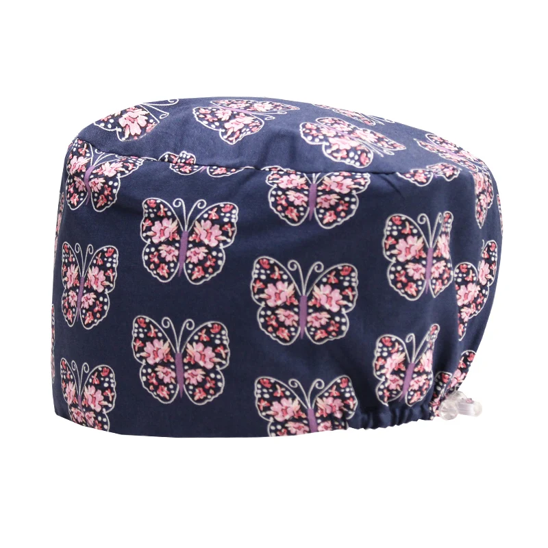 Gorros de trabajo cómodos a prueba de polvo para hombres, gorros de dibujos animados para médicos, dentistas, enfermería, salón de belleza, Spa, K1016