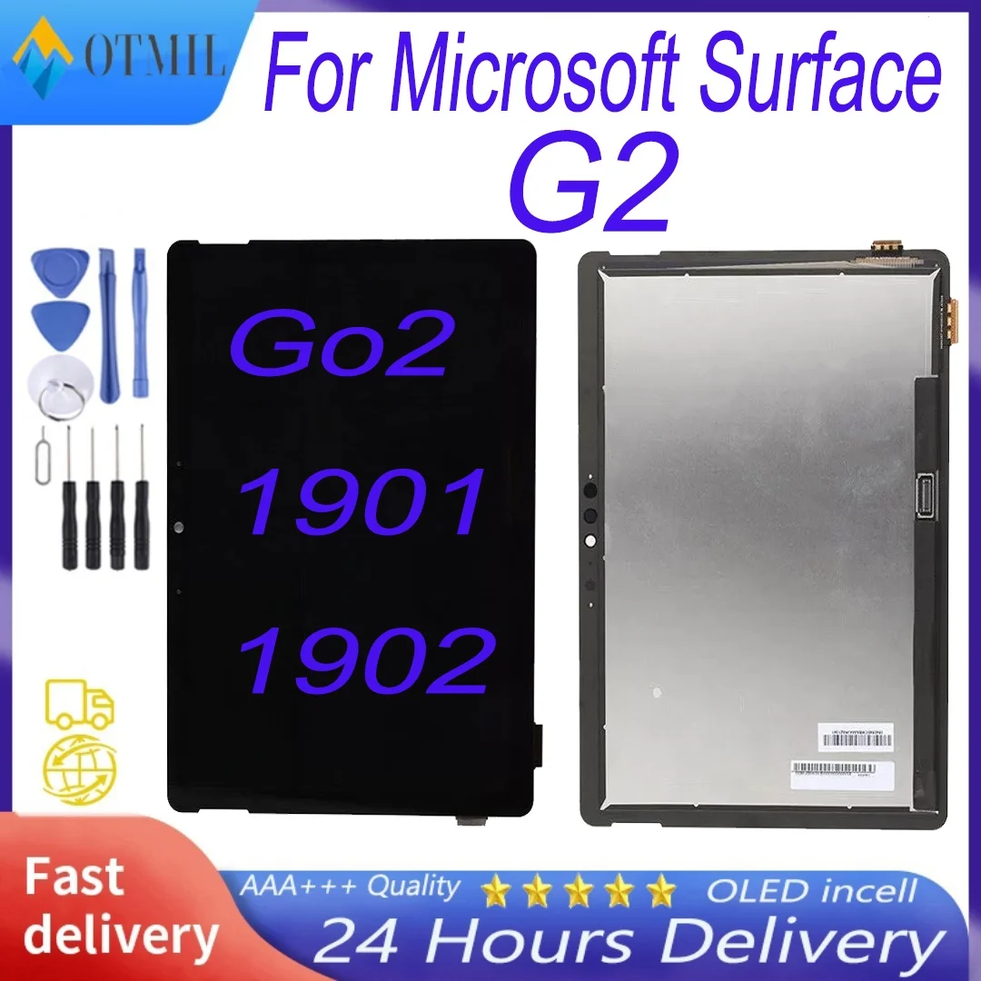 AAA+ Original For Microsoft Surface Go 2 Go2 1901 1926 1927 LCD Display Touch Screen Digitizer Assembly For Surface Go 2 LCD Go3