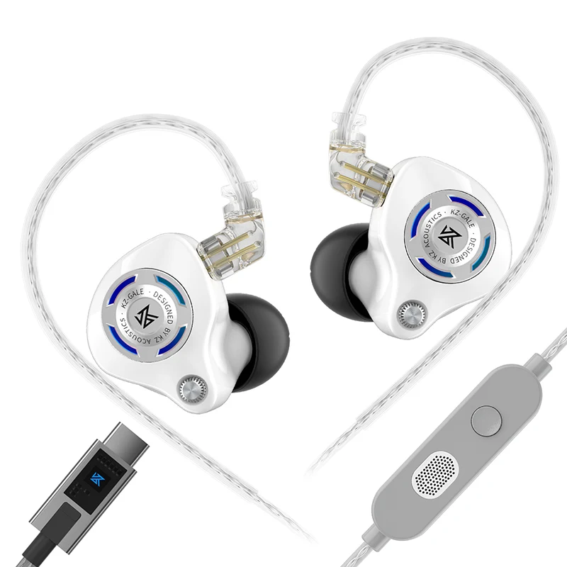 KZ Gale In-Ear Gaming-oortelefoon E-sport Bass Metal-oordopjes voor Video Game Stage Live Sound-hoofdtelefoon