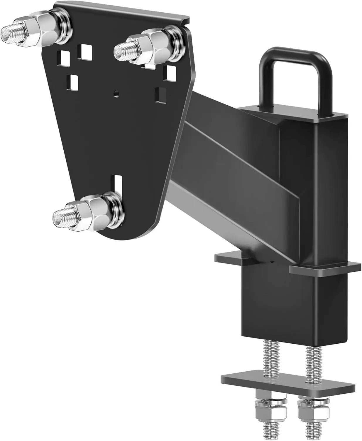 

Универсальный держатель запасного колеса для прицепов, подходит для большинства колес с 4-8 проушинами, черная сталь с порошковым покрытием