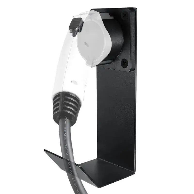 Electric Car Charger Holder J1772 Plug EV Charger Holder Wall Mount Holster Rack Electric Auto Connector Nozzle Holster Dock