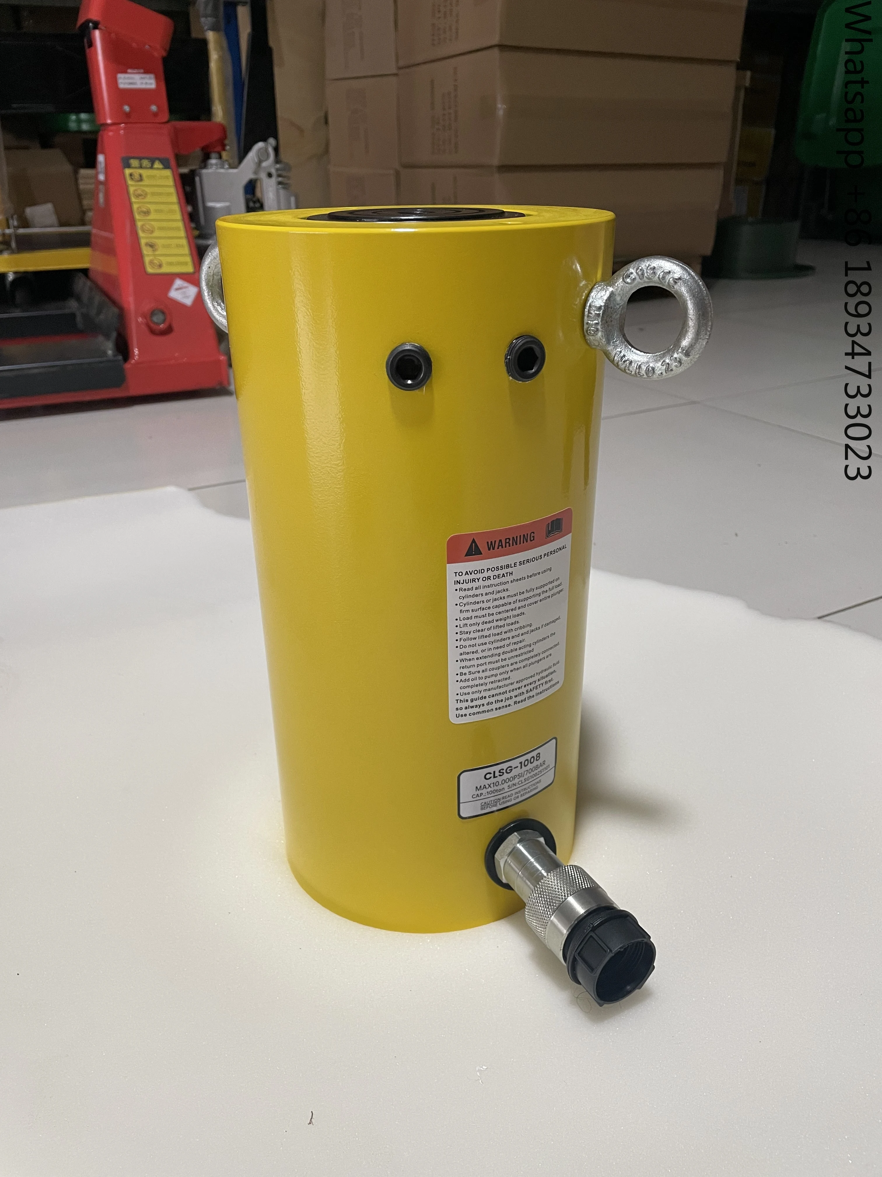 KSCLSG-100012 Enerpac Equivalent Single Acting 100 Ton 300mm Stroke Hydraulic Lifting Cylinder Jack