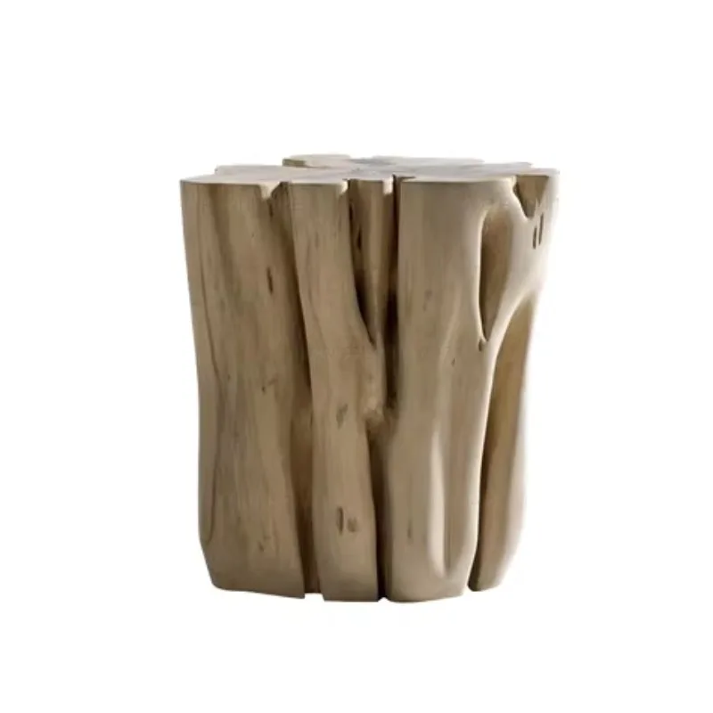 

Modern style solid wood bath table carved coffee table living room furniture