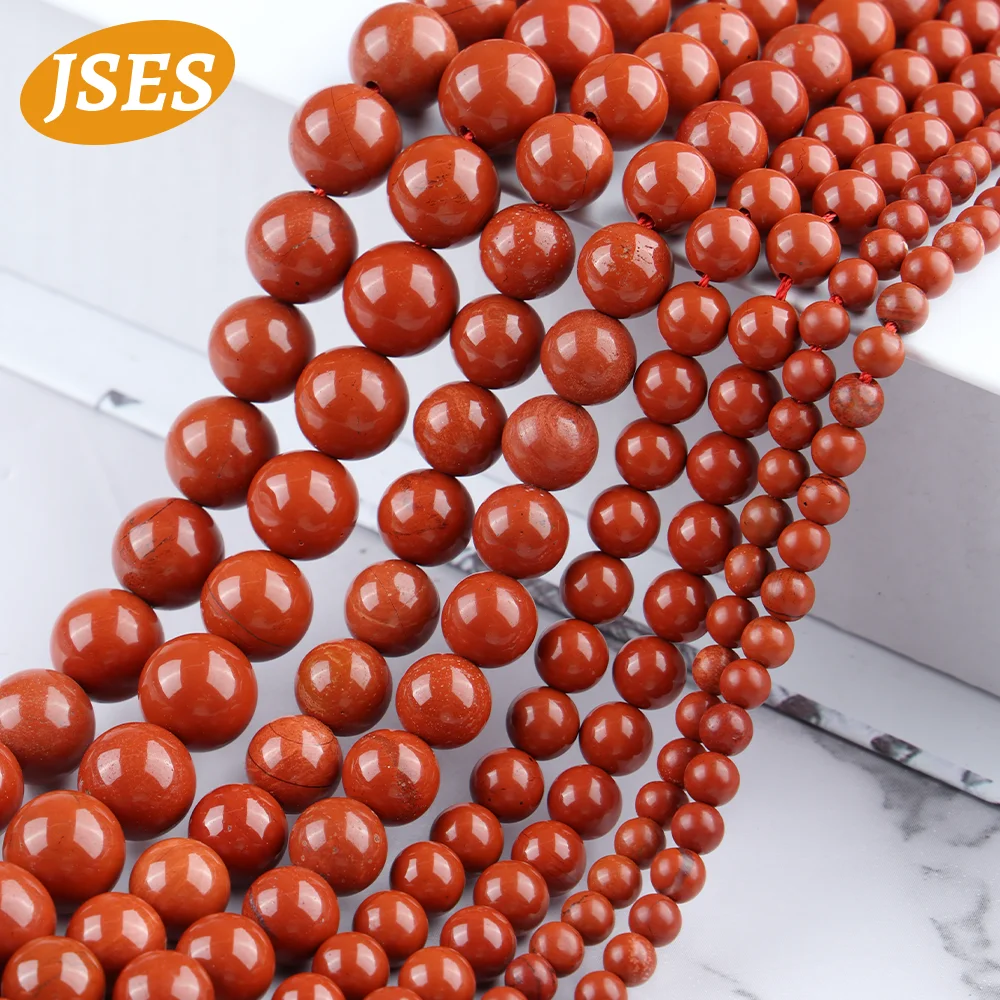 AA Natural Red Jasper Jade Stone Beads for Jewelry Making Bracelets DIY Accessorries 15 inches Strand Wholesale & DIY Gift