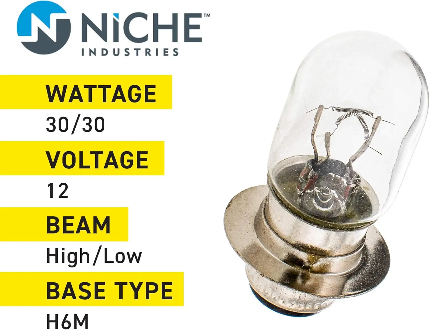 Żarówka reflektora H6M do Kawasaki Yamaha Rhino 660 450 Big Bear 400 Mule 610 600 Banshee 350 1996-2016, 2 sztuki