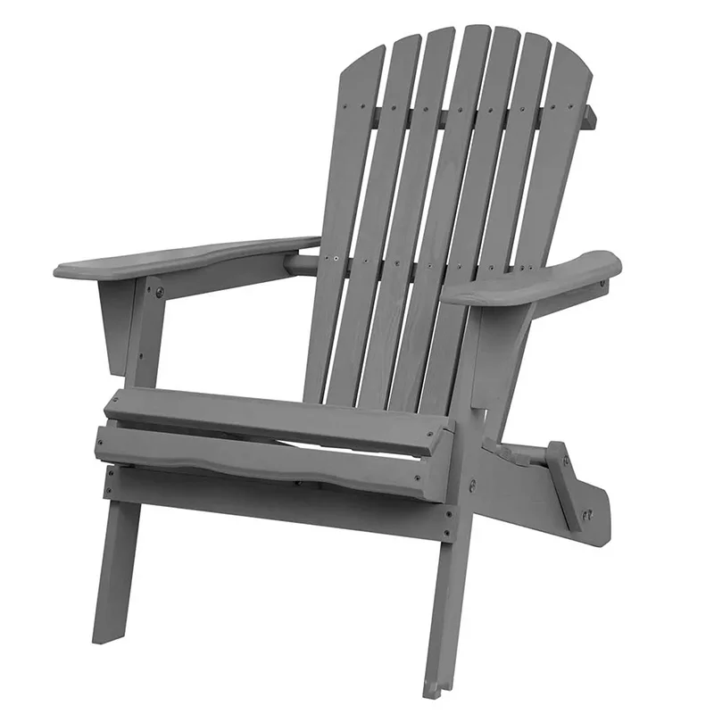 Outdoor Solid Wood Frog Chair Folding Beach Courtyard Homestay Backrest Adirondack Chair American-style
