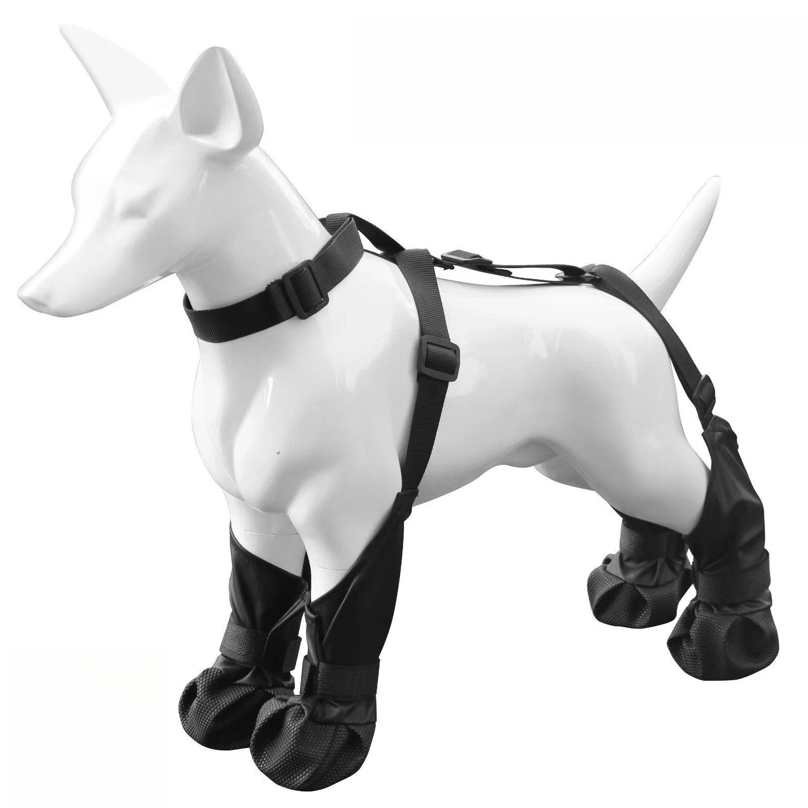 Waterproof Dog Boots Anti-Slip Dog Shoes Pet Paw Protector Dirty-Proof&Anti-Fall Dog Outdoor Walking Running Paws Protector