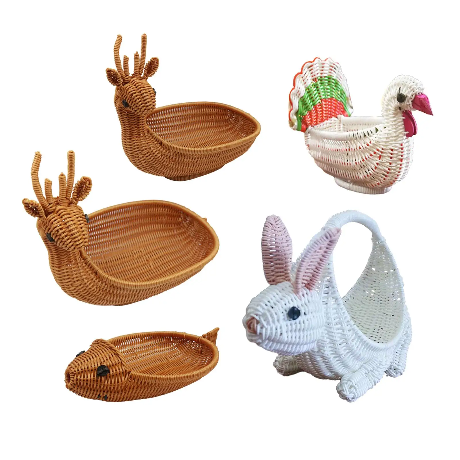 Fruit Basket Vegetable Storage Serving Basket for Kitchen Counter Bread