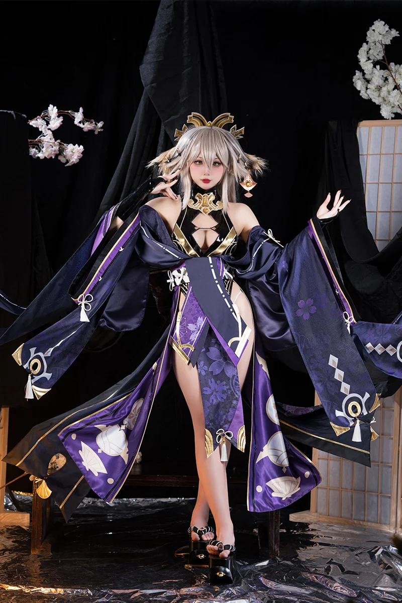 LAST BATCH UWOWO Genshin Impact Fanart Yae Miko Cosplay Costume UWOWOxDISHWASHER1910 Alter Kimono Style Halloween Costumes