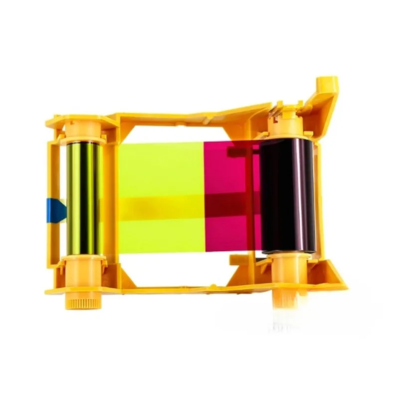 Imagem -02 - Ymcko-color Ribbon para Zebra Zxp Series Impressora de Cartões Pvc Compatível com 800011140 100 Impressões